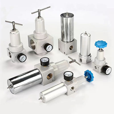 High pressure pressure reducing filter valve